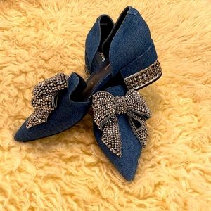 Denim bling Shoes - Jeffrey Campbell - Size 8